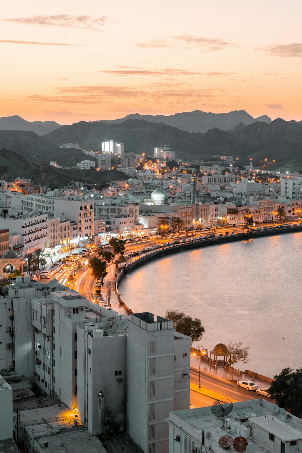 Muscat, Oman, along the coast