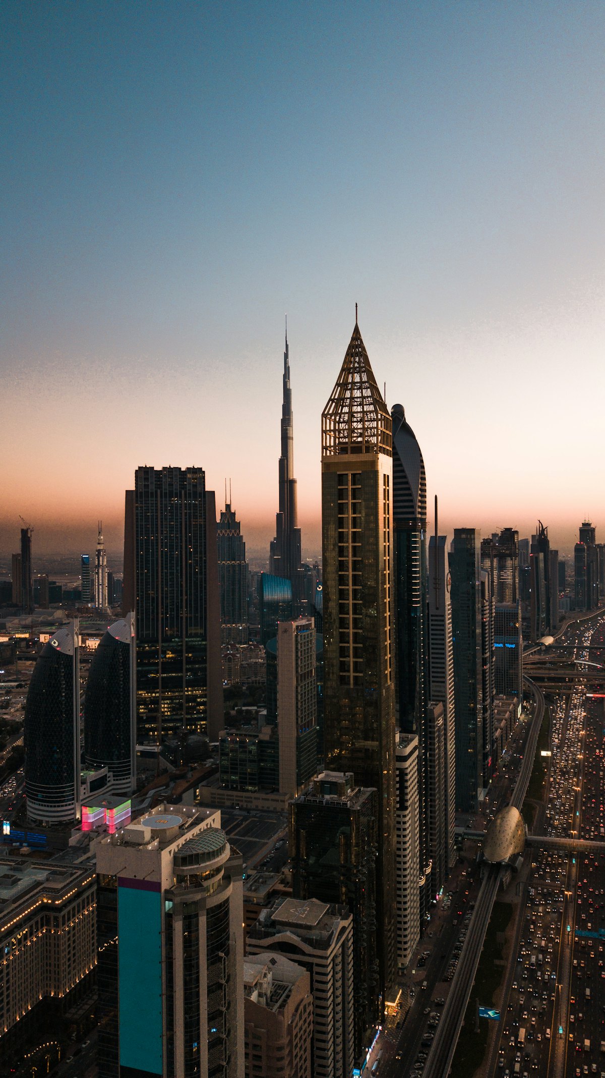 Office towers on Sheikh Zayed Road, Dubai